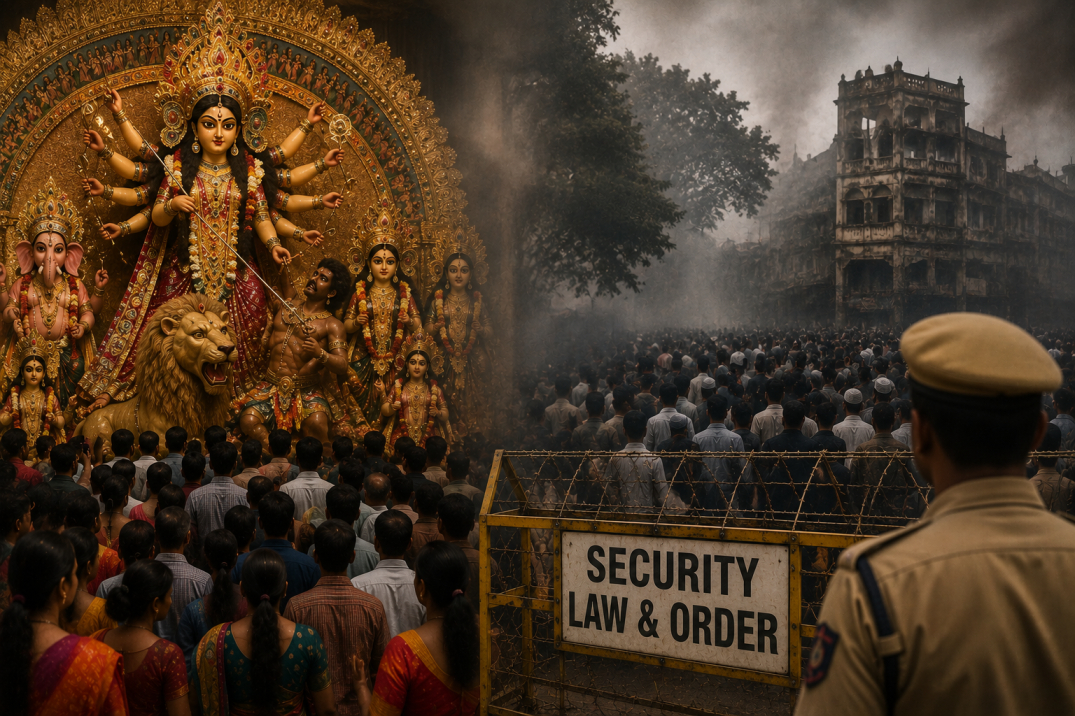 দুর্গাপুজো শান্তিপূর্ণ হবে, তবে ‘বাংলাদেশের মতো মৌলবাদ’ ঠেকাতে সতর্ক থাকার বার্তা বিজেপির